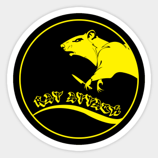 Rat Attack Sticker